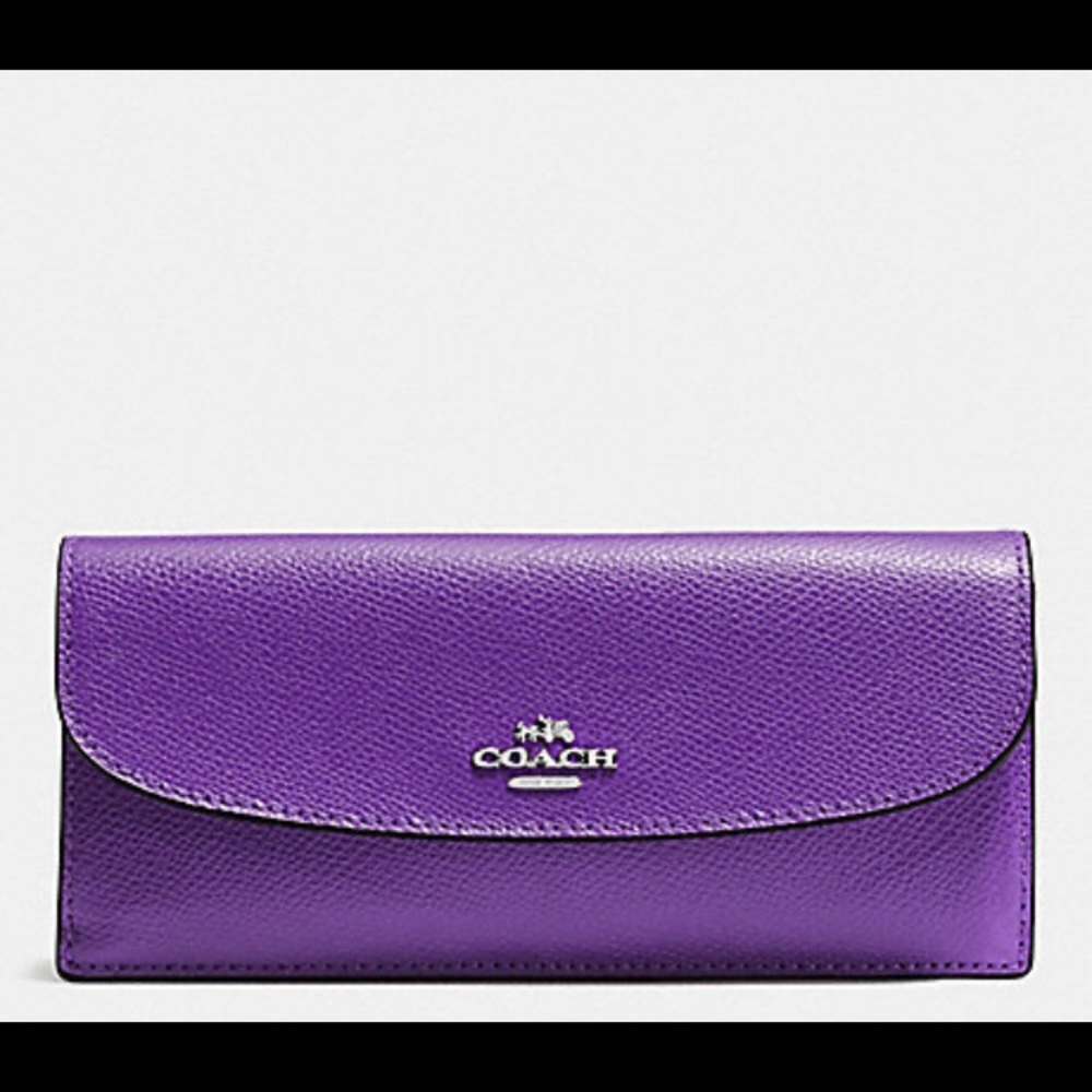 Coach purple wallet